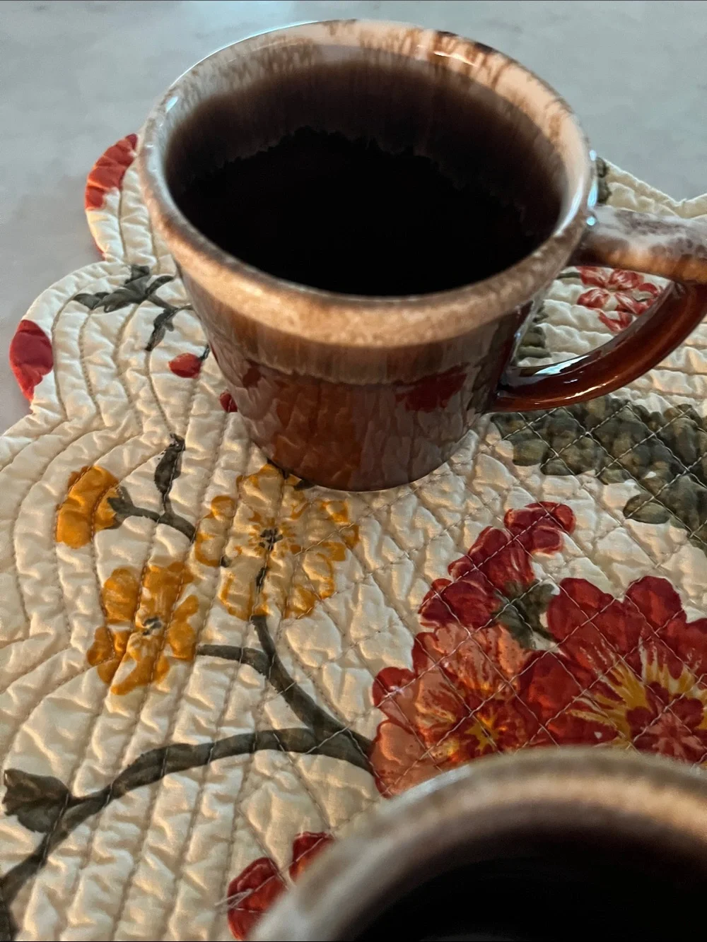 Vintage McCoy Brown Drip Glaze Mugs set of 3  Cups tea coffee USA